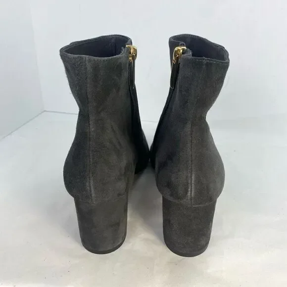 New L’AGENCE Women Jeanne Pointed Toe
Graphite Gray Brown Suede Bootie - Picture 7 of 11